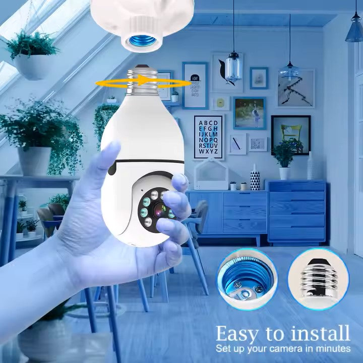 360 degree Wi-Fi CCTV bulb camera